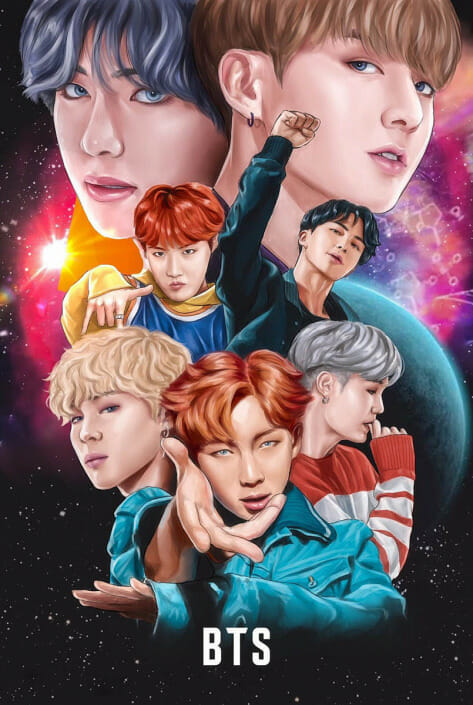 BTS Fan Art Poster 5D Diamond Painting - 5D Diamond Painting BTS Fan Art Poster 5D Diamond Painting - 5D Diamond Painting