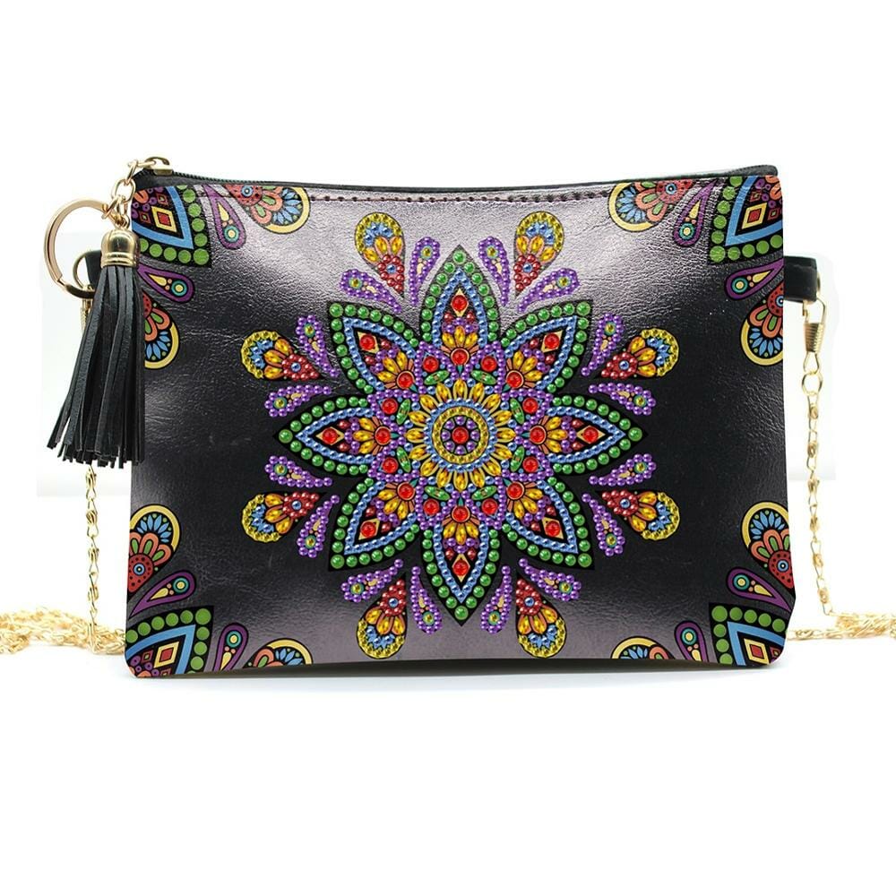 25Styles DIY Special Shaped Diamond Painting Leather Crossbody Bags Chain Clutch 
