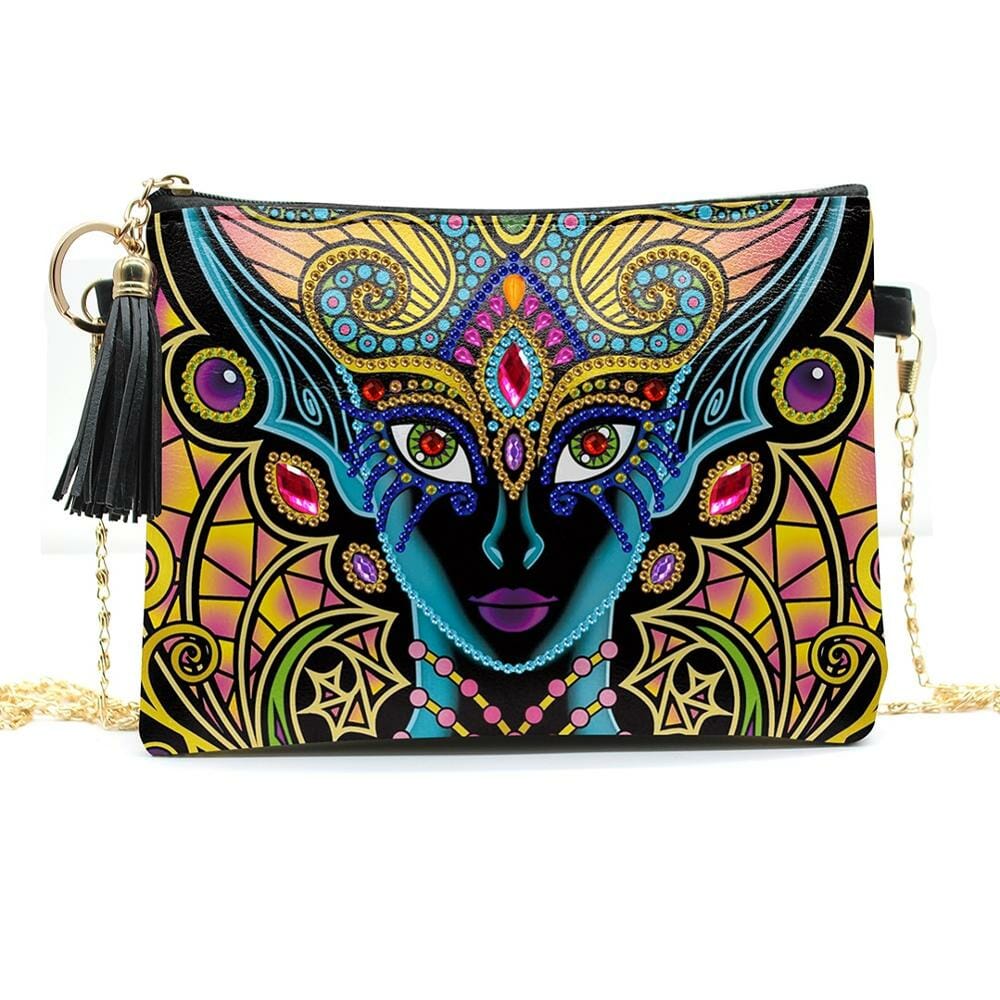 New Arrival 5D DIY Diamond Painting Butterfly Leather Crossbody Chain Bags DIY Diamond Embroidery Bag Wallet